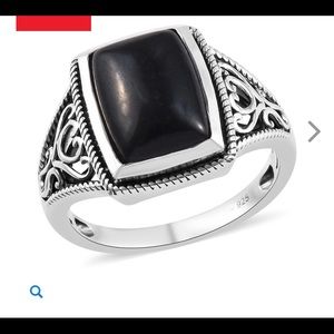 California Black Jade Ring